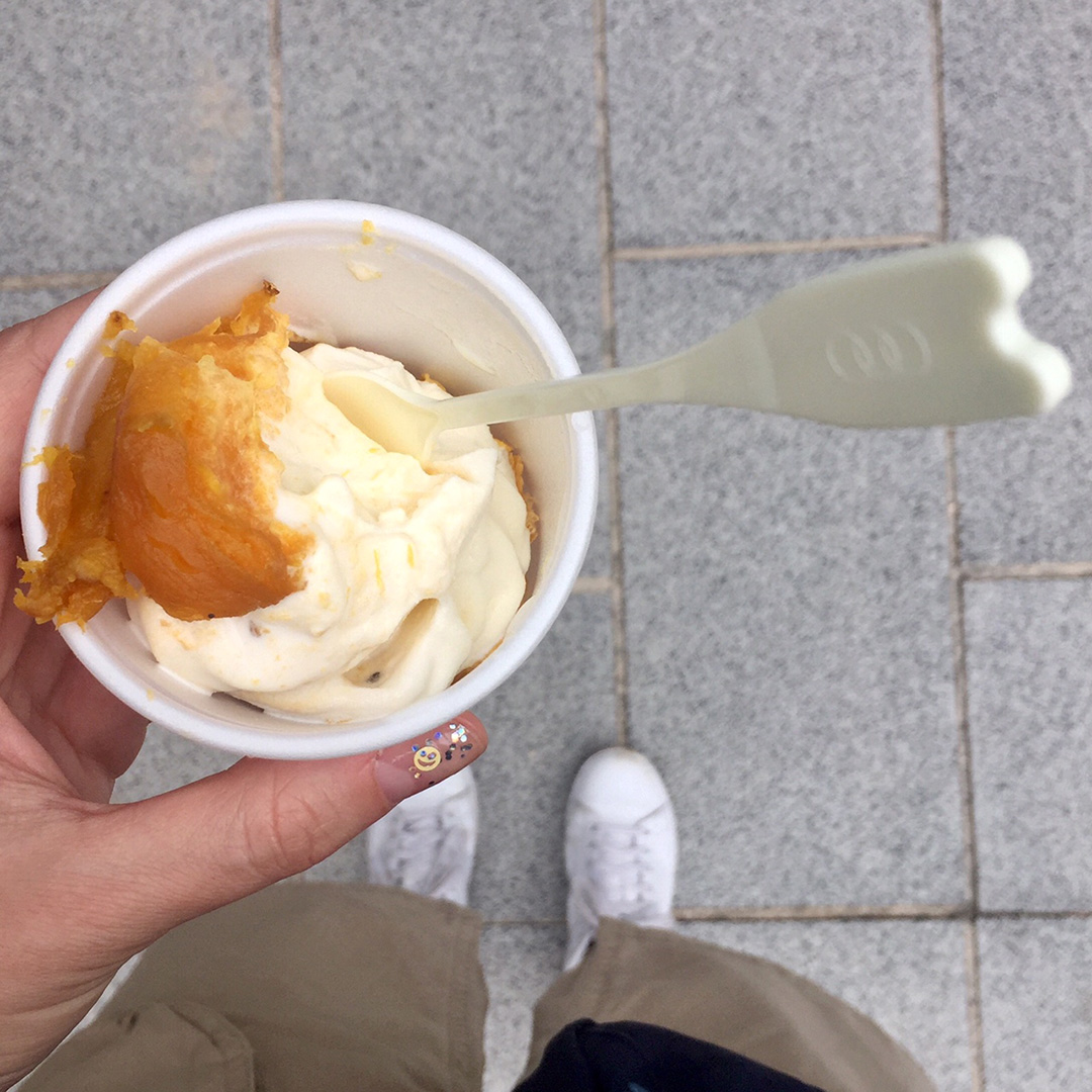 Gelato alla patata dolce