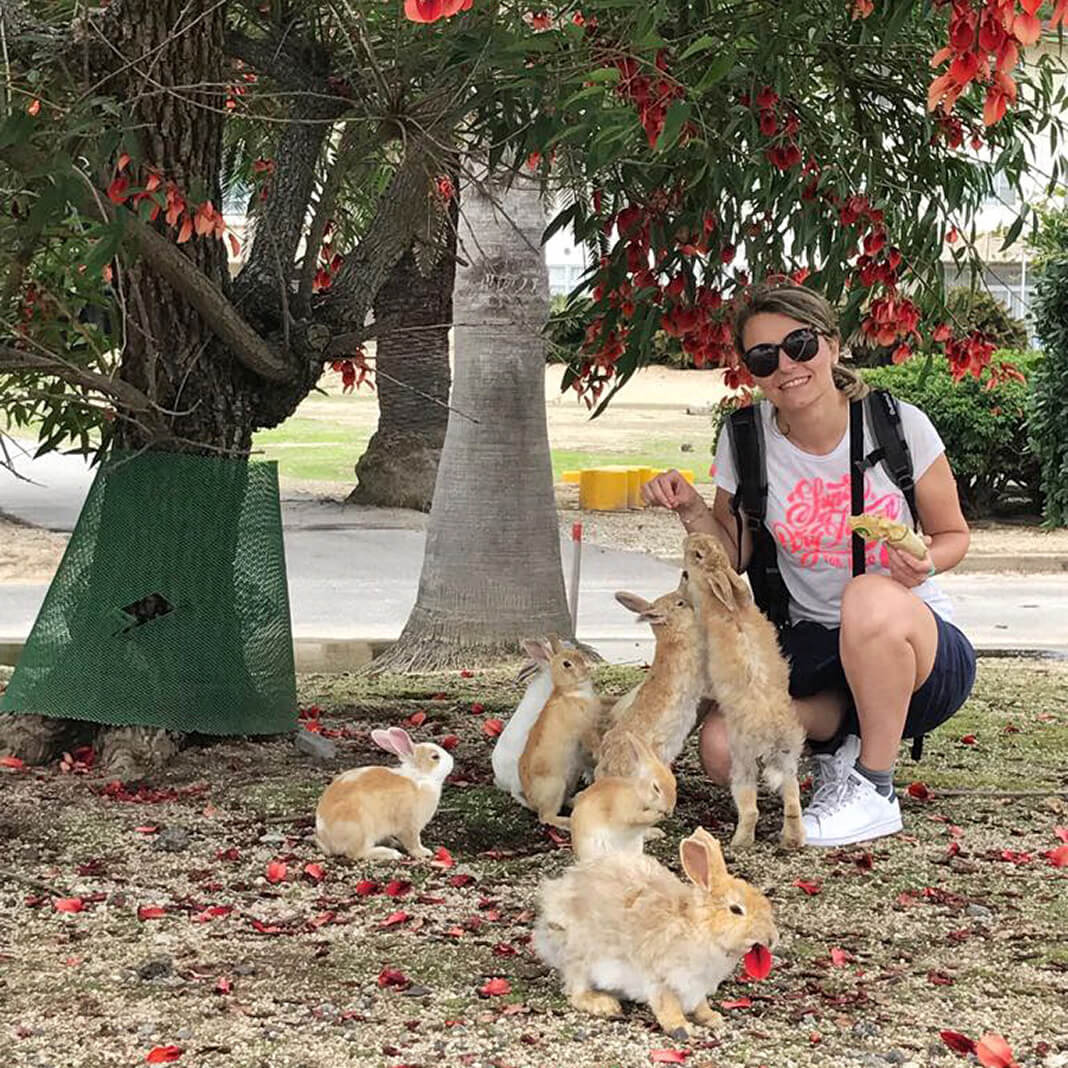 Io felice a Okunoshima