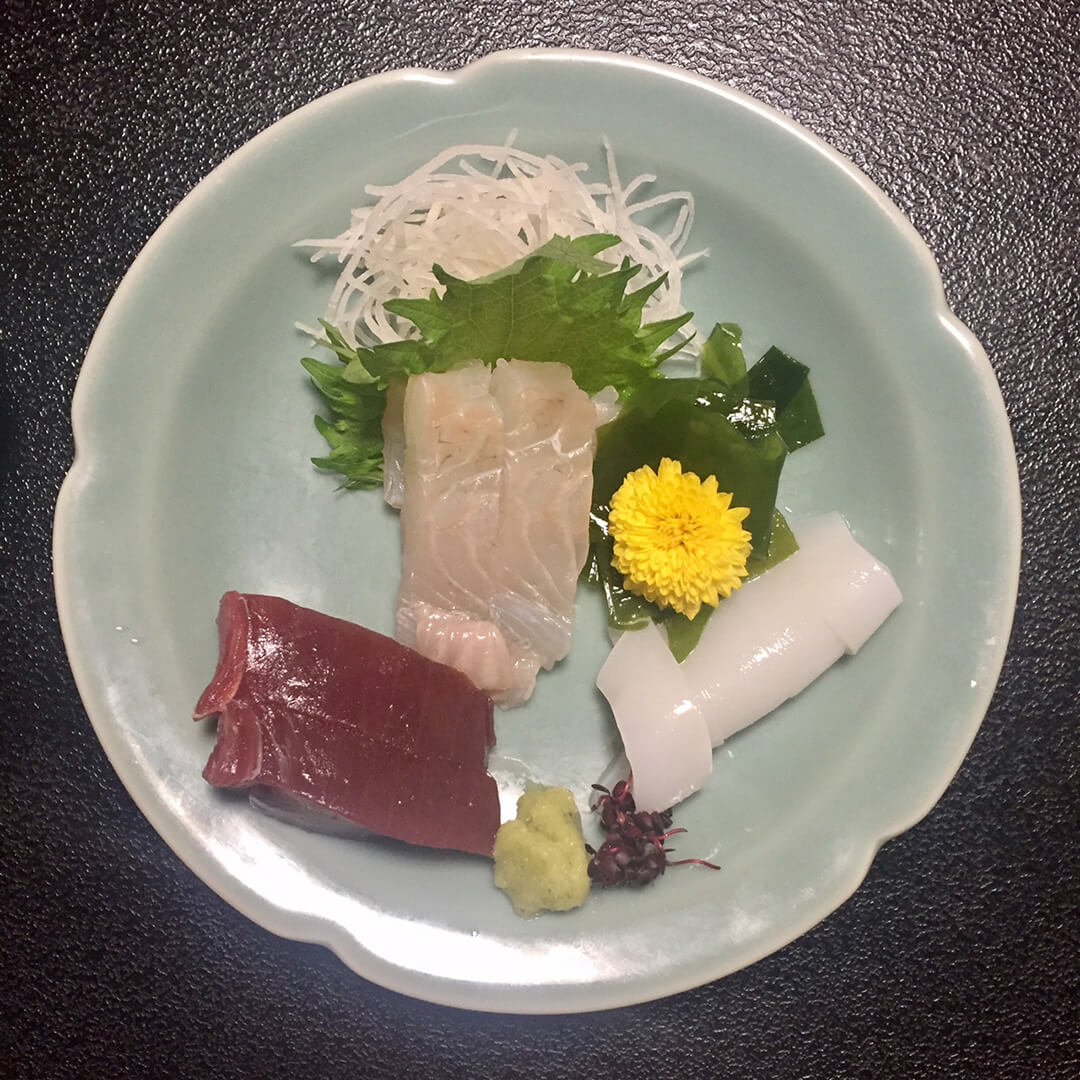 Cena a base di sashimi e tempura Kyoto