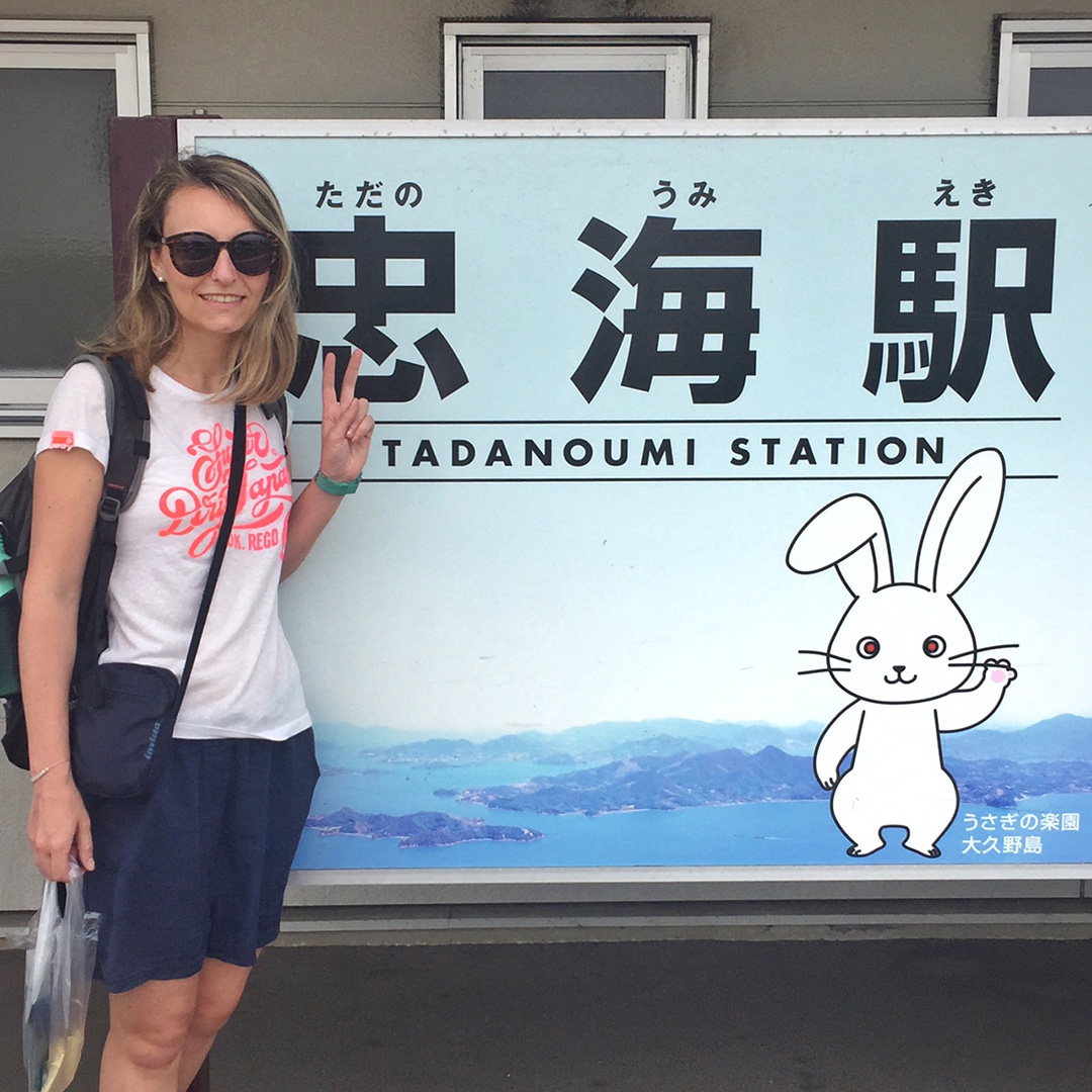 Tadanoumi station per prendere il traghetto per Okunoshima