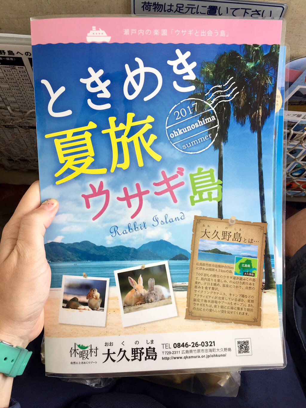 Sul traghetto direzione Okunoshima